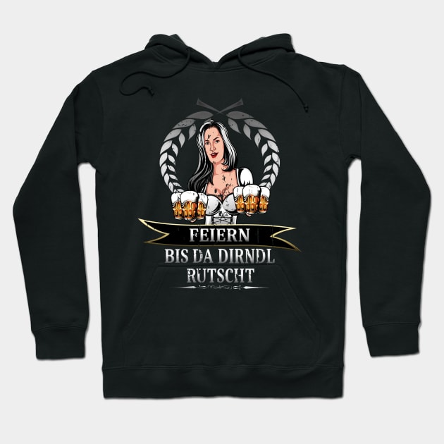 Feiern bis das Dirndl rutscht Hoodie by BC- One- Shop